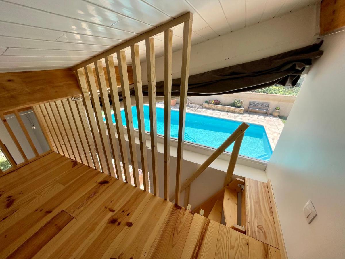 Annexe Des Pins - Studio Gite Avec Piscine & Climatisation Villeneuve-lès-Béziers Esterno foto