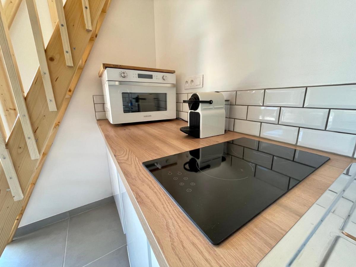 Annexe Des Pins - Studio Gite Avec Piscine & Climatisation Villeneuve-lès-Béziers Esterno foto